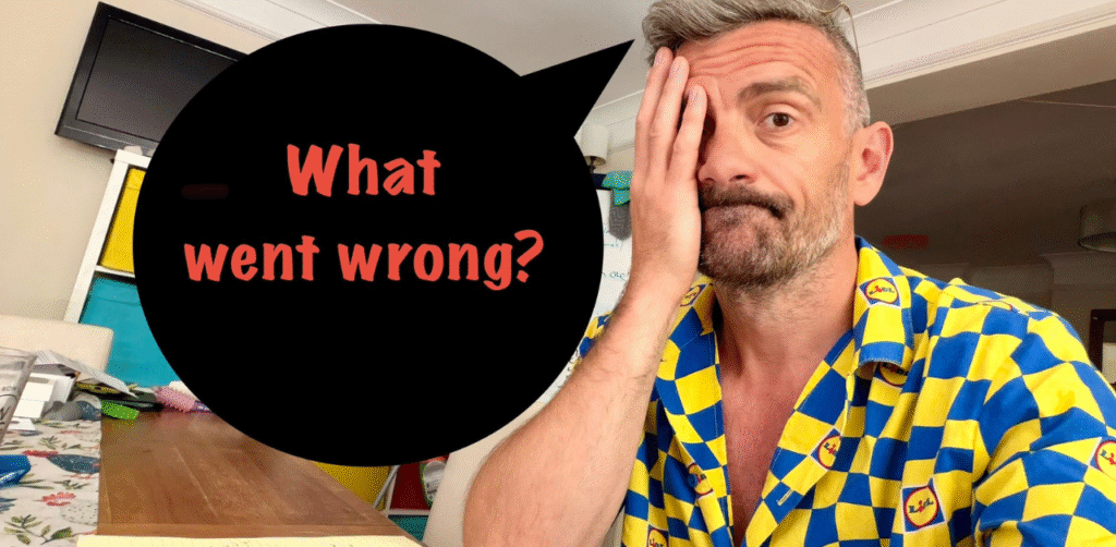 Alan from Yellow Tuxedo puts a palm to the face as we reality check the fact our business sold none of these