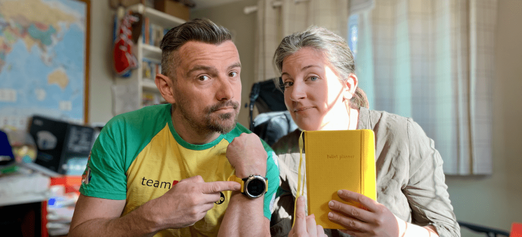 time blocking vs reality with Alan and Emily from Yellow Tuxedo