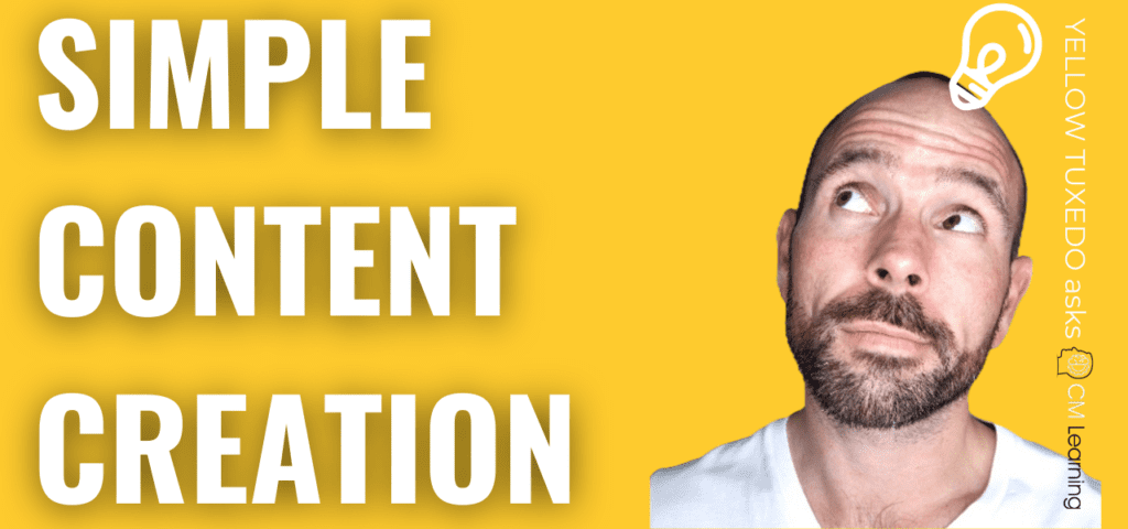 Chris Mooney tells us about his lightbulb moment- his simple content creation plan