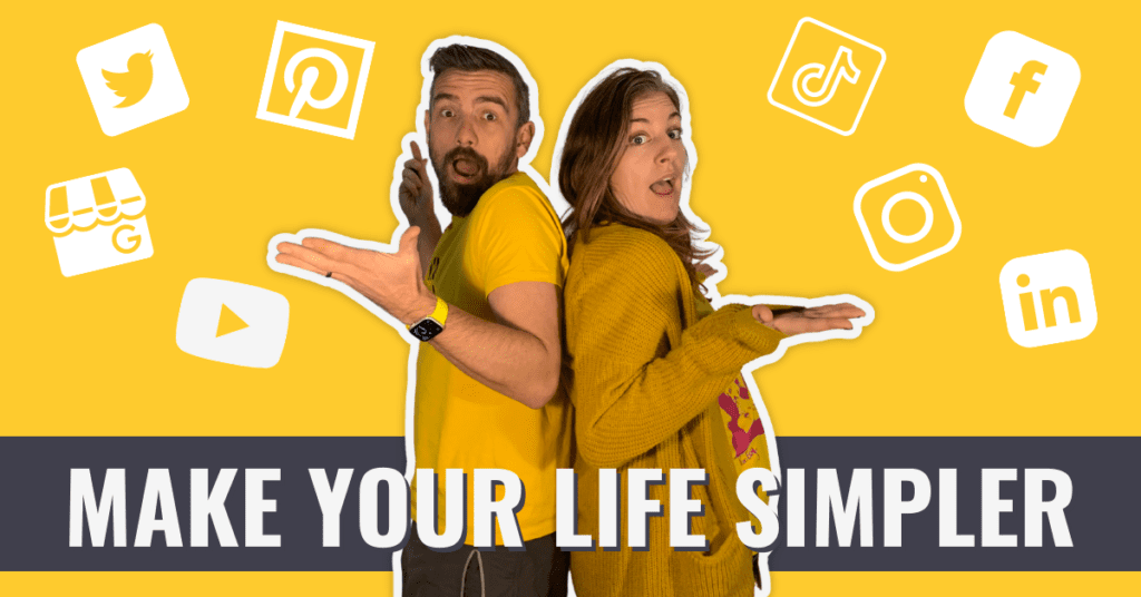 Repurposing reels for social media. Emily and Alan talk about making life simpler by repurposing your short form content | reels for small business owners