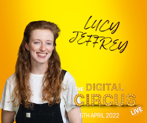 Lucy Jeffrey founder of Bare Kind speaking at The Digital Circus LIVE 2022 event