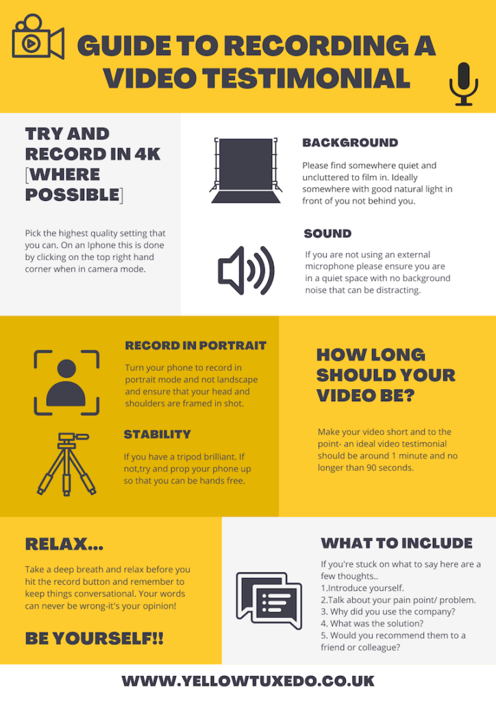 guide to recording a video testimonial