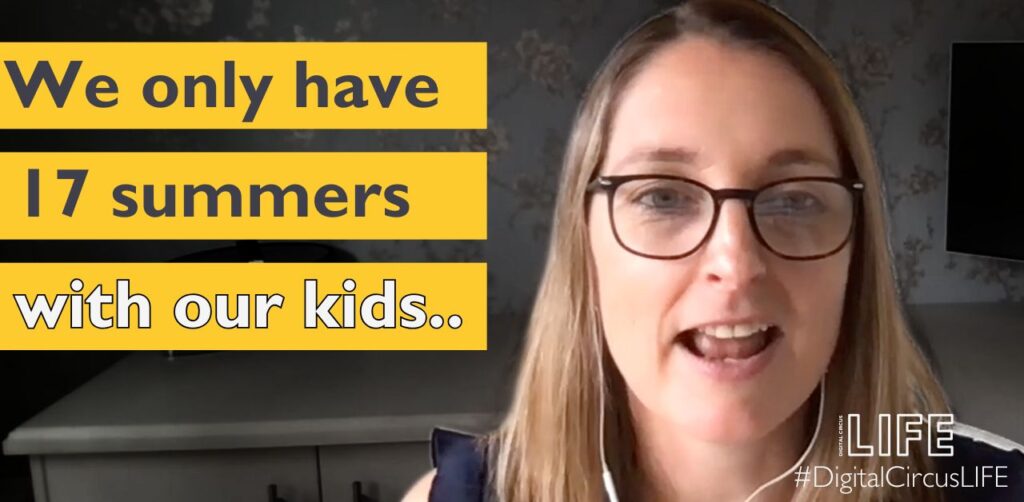 Brand designer Laura Robinson talks on the small business podcast The Digital Circus LIFE about life as a digital nomad